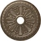 Ekena Millwork Bristol Ceiling Medallion (Fits Canopies up to 3 7/8"), 23 1/2"OD x 3 7/8"ID x 1"P, Warm Silver CM23BIWSS - alternate 1